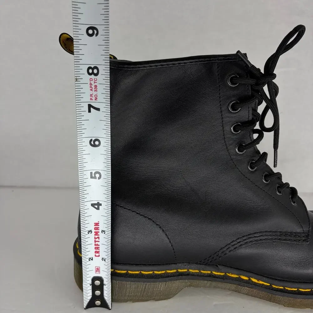 Dr. Martens 1460 Black Leather 8-Eye Boots Men's 12 AirWair Bouncing Soles